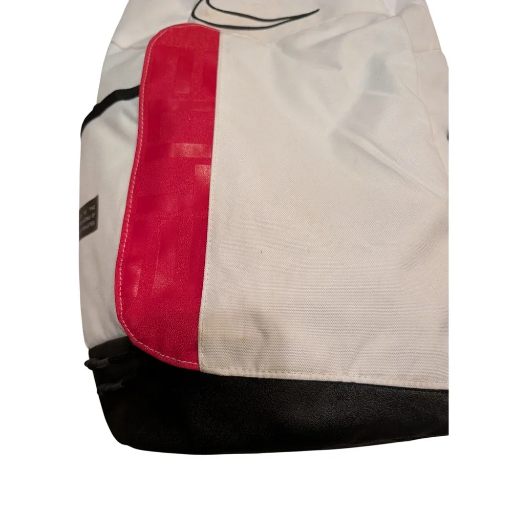 Nike Hoops Elite Pro Basketball Backpack White Black‎ Red BA5555-100
